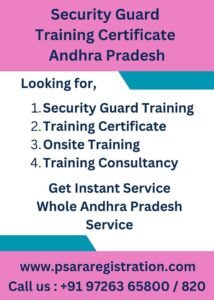 Security Guard Training Certificate in Gujarat