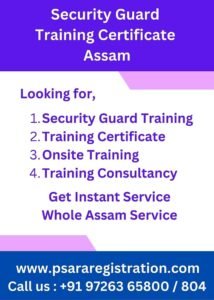 Security Guard Training Certificate in Assam