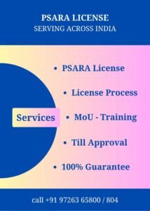 Security Agency License - PSARA License