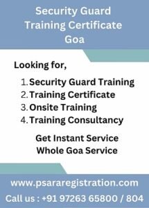 Security Guard Training Certificate in Goa