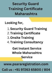 Security Guard Training Certificate in Maharashtra