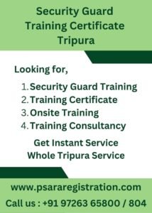 Security Guard Training Certificate in Tripura