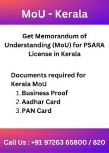 Security Training Institute MoU for Kerala